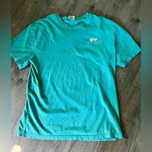 Surf Style Ft. Myers Beach Jeep Graphic Tee Turquoise Unisex Large NWT surf shop